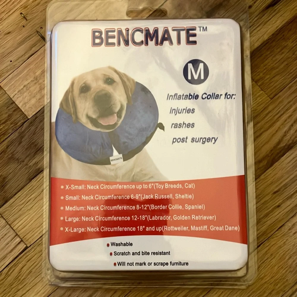 BENCMATE Protective Inflatable Collar for Dogs and Cats